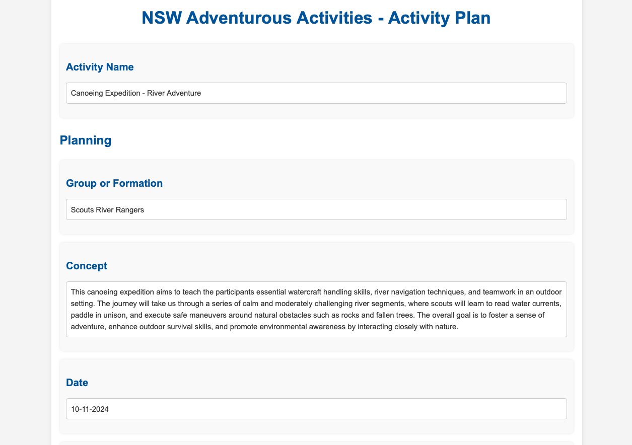 Activity Plans